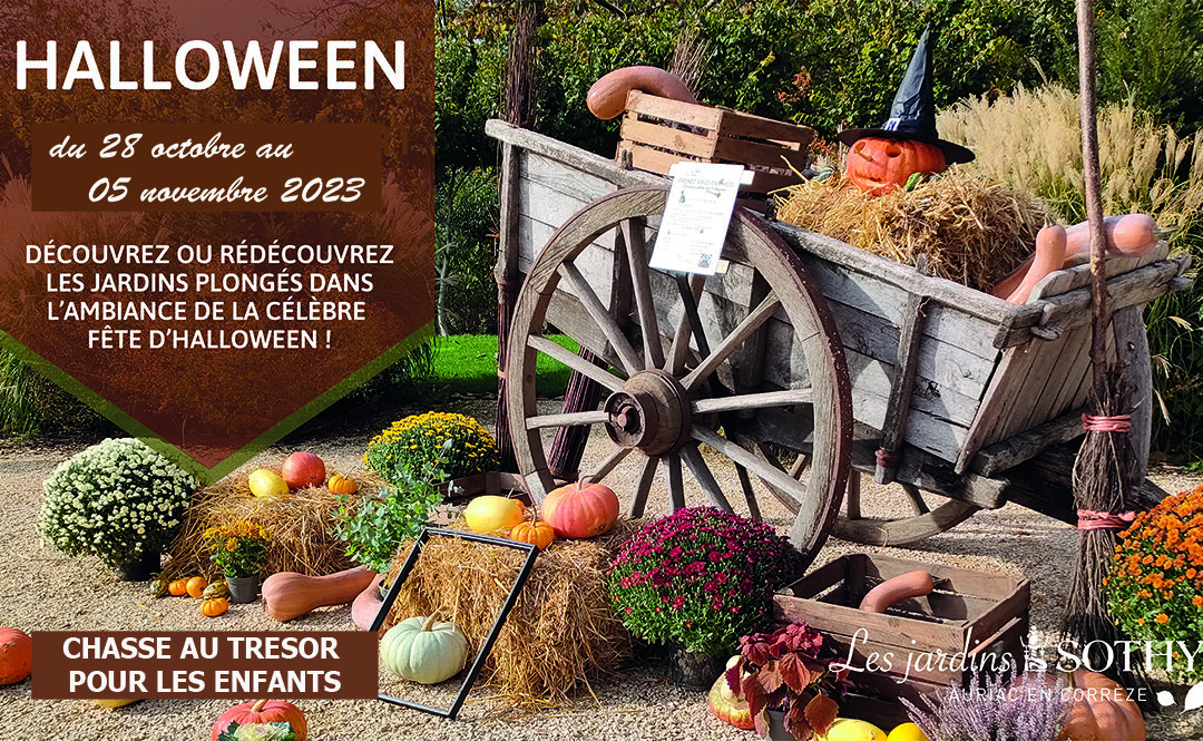 du 28 octobre au 05 novembre 2023  – Halloween aux Jardins