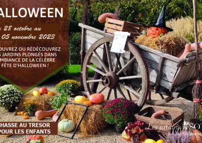 du 28 octobre au 05 novembre 2023  – Halloween aux Jardins